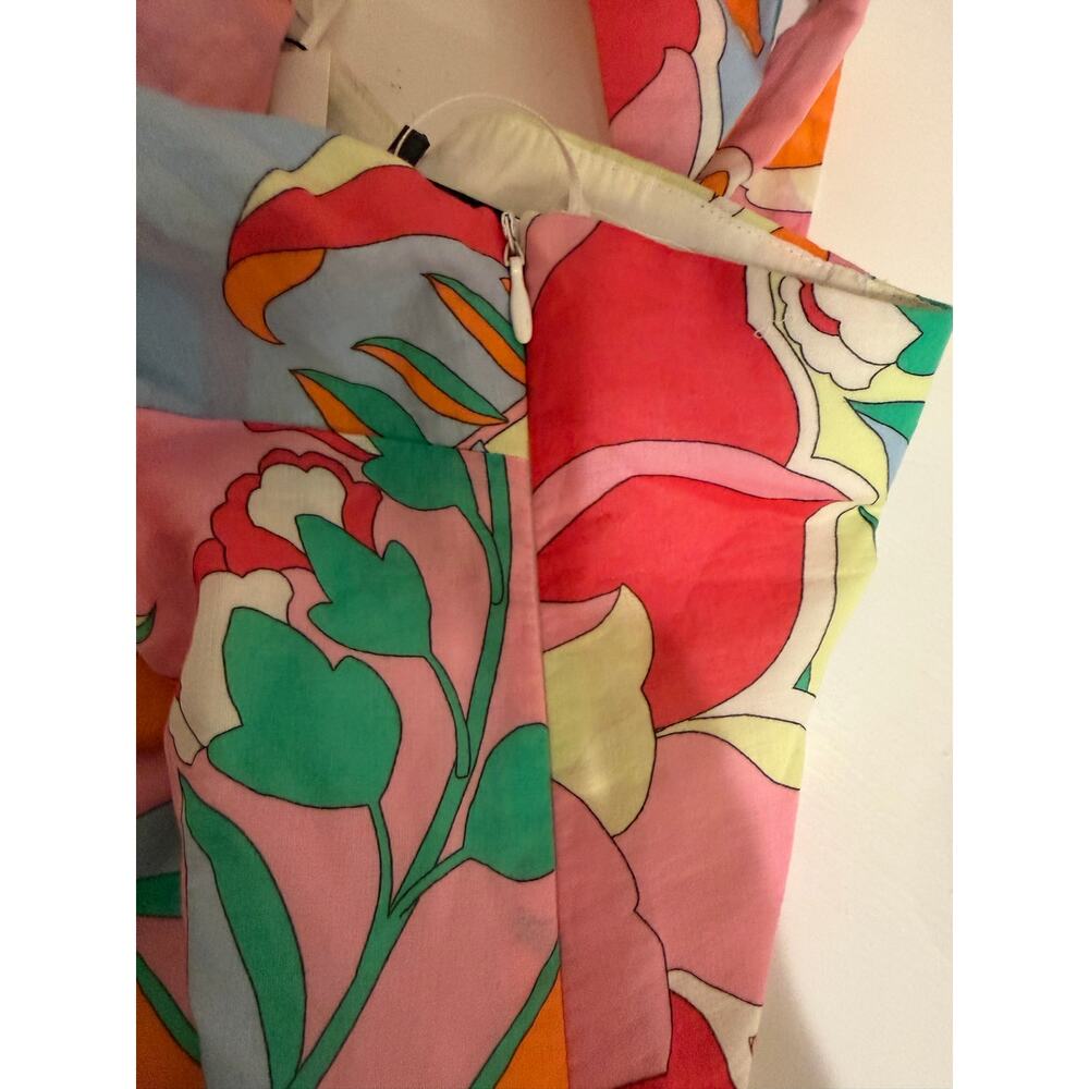 ☀️ NWT Zara Floral Halter Keyhole Sun Dress Size Large ☀️ - Picture 6 of 7